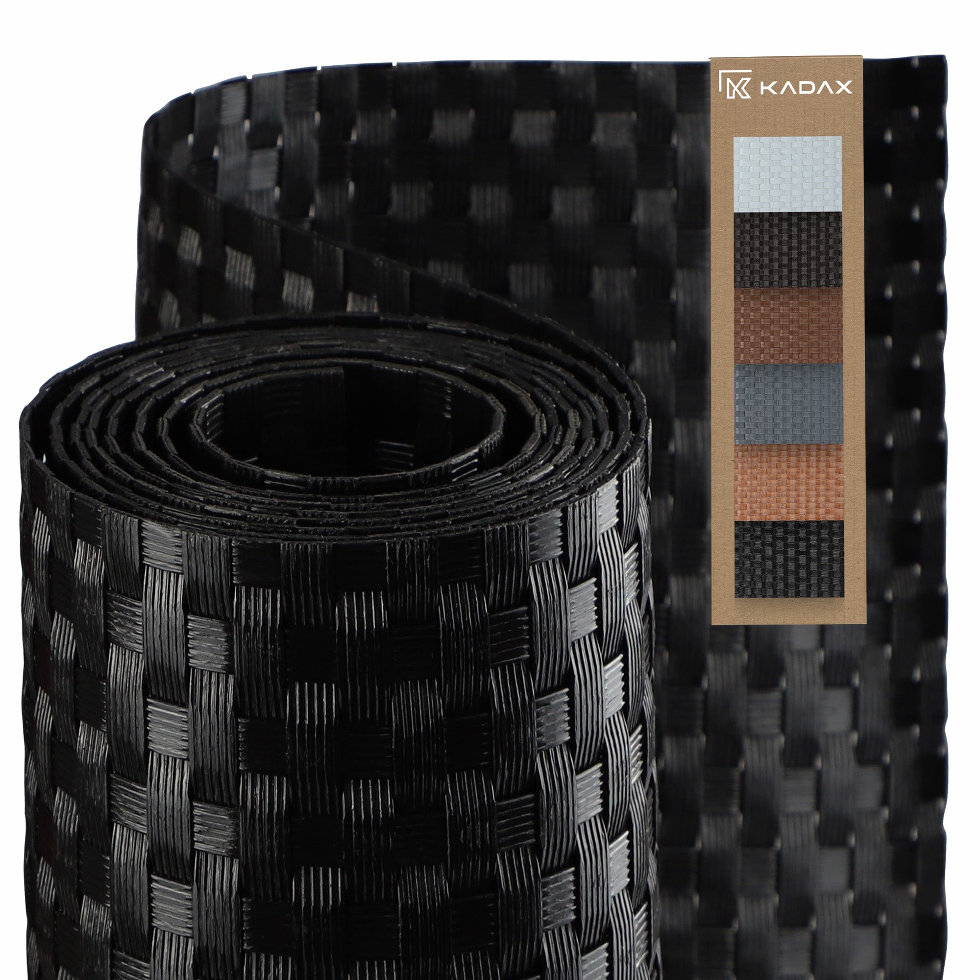 OSŁONA BALKONOWA TECHNORATTAN 0,9x1m CZARNA BALKON MATA NA WYMIAR PREMIUM