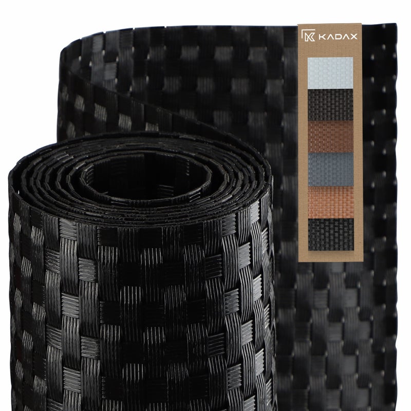 OSŁONA BALKONOWA TECHNORATTAN 0,9x1m CZARNA BALKON MATA NA WYMIAR PREMIUM