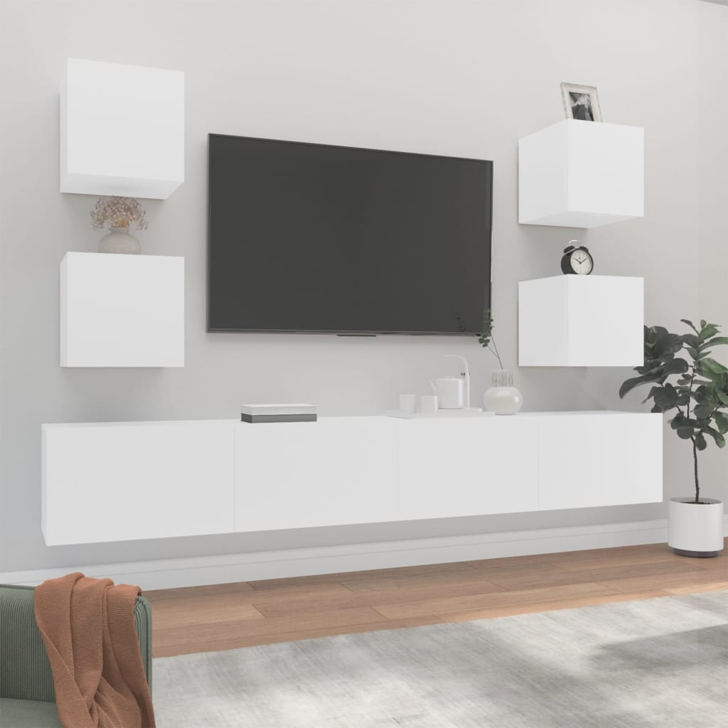 Maison Exclusive - Mobili TV Muro 2pz Grigio Cemento 100x30x30cm Legno Multistrato | Leroy Merlin