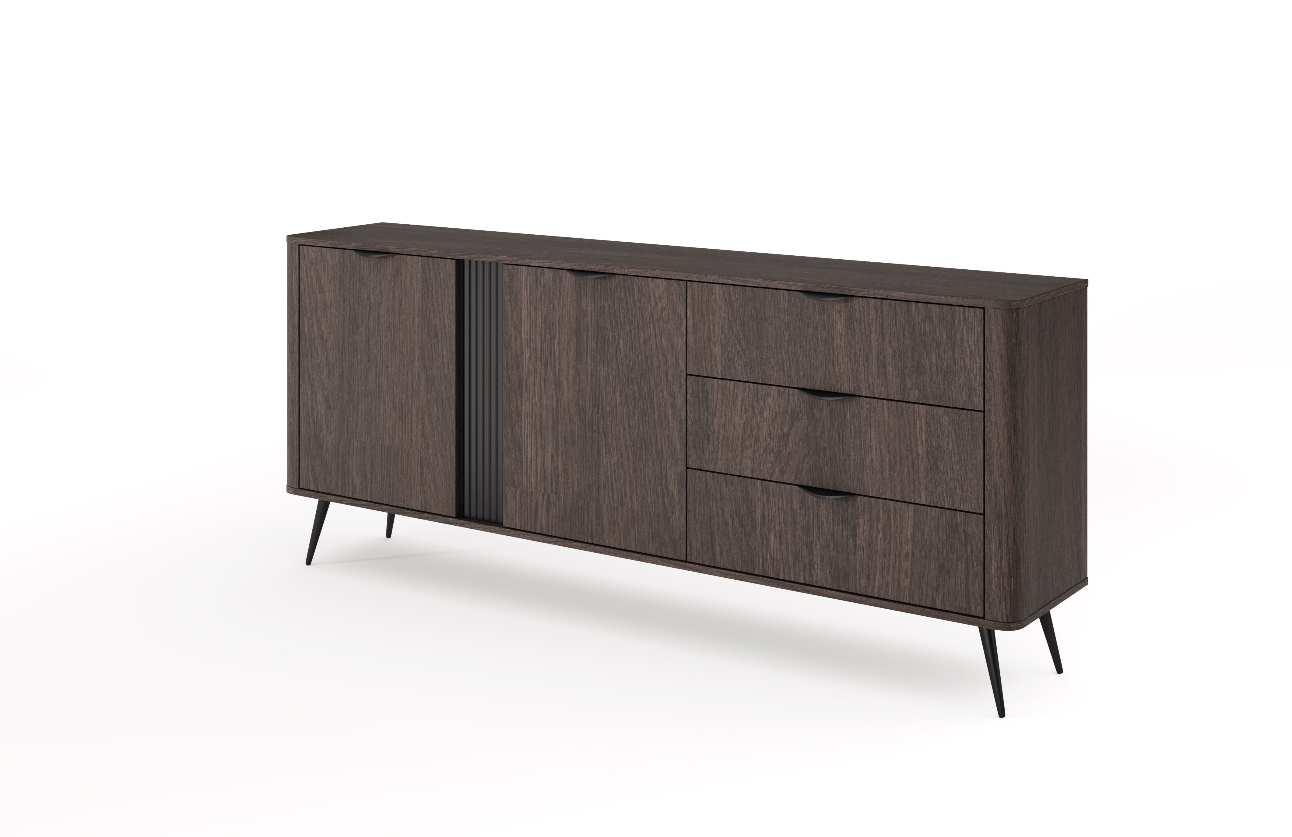 Dwudrzwiowa komoda ARVIS 195 cm z trzema szufladami – bezkompromisowa elegancja i styl
