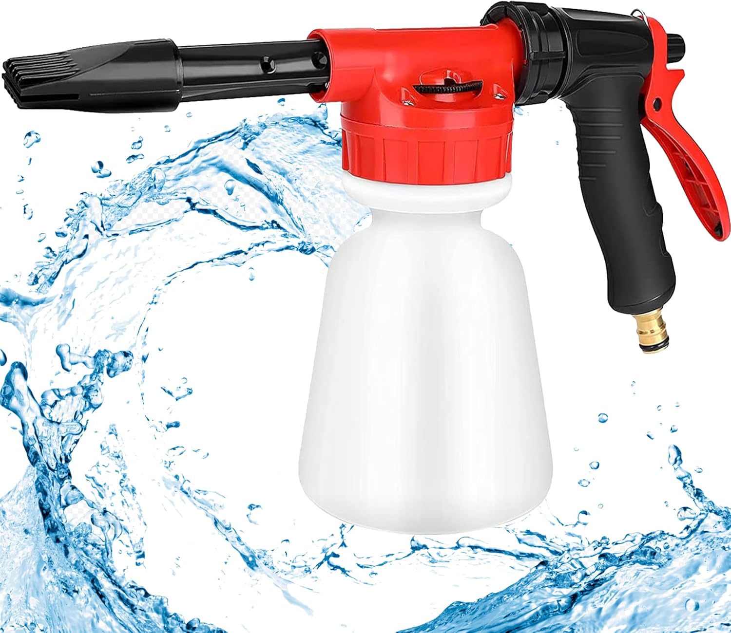 Pistolet do piany 1L, regulowany, przyłącze do węża ogrodowego, do mycia samochodu.