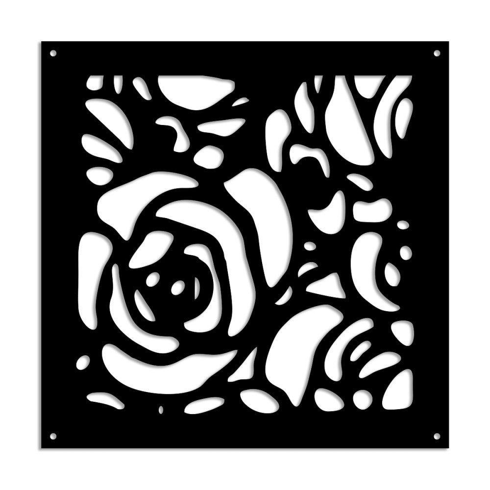 Pvc Rosa ROSES - Panel de PVC Perforado - Parasol - tamaño 73x73 cm - grosor 1 ...
