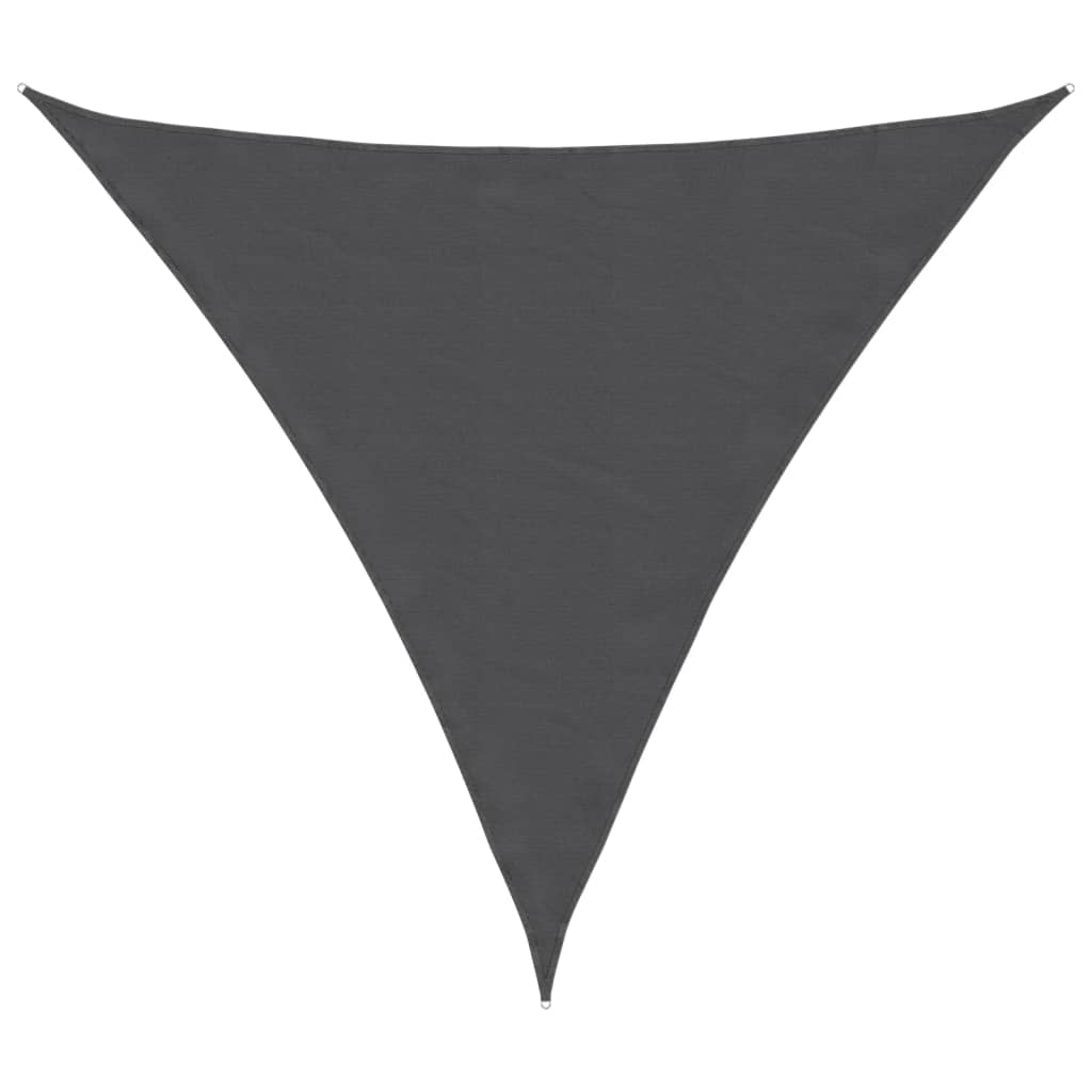 Toldo de vela，vela parasol，toldo vela de sombra triangular tela oxford gris antracita 6x6x6 m cfw310778