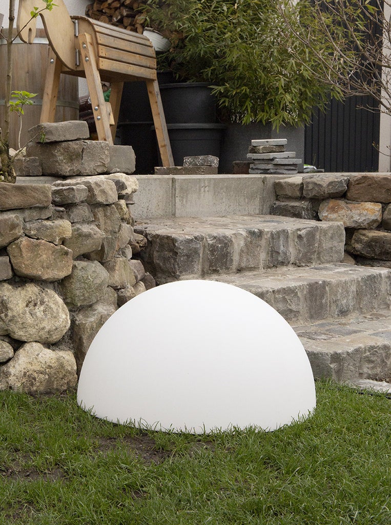 Lever de Soleil lumineuse Blanc - 50cm - Lampe extérieur solaire - 8 seasons design - 4