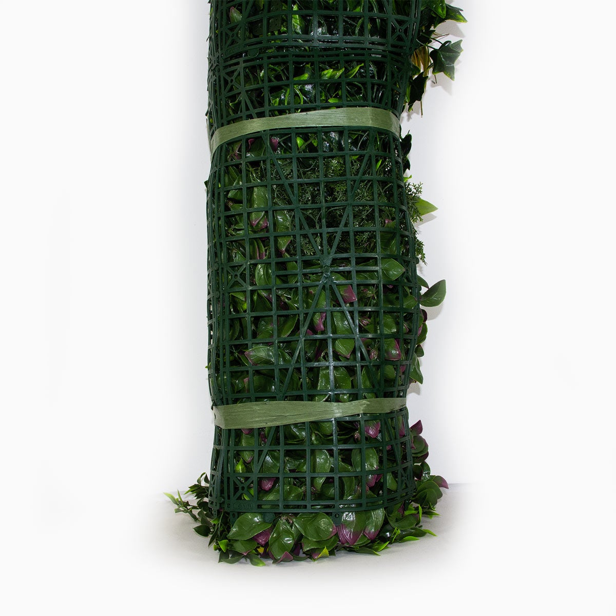 Mur vegetal artificiel Jungle lot 5 plaques 1 m² vert violet 80 mm brise vue haie artificielle - 8