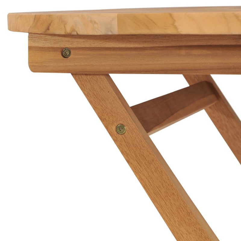 Table pliable de jardin 85x76 cm Bois de teck solide - 6