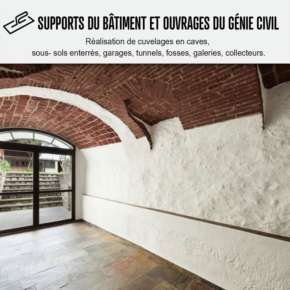 Enduit de cuvelage hydrofuge - Étanchéité cave sous-sol garage - ARCACIM CAVE - 5 kg Gris - ARCANE INDUSTRIES - 7