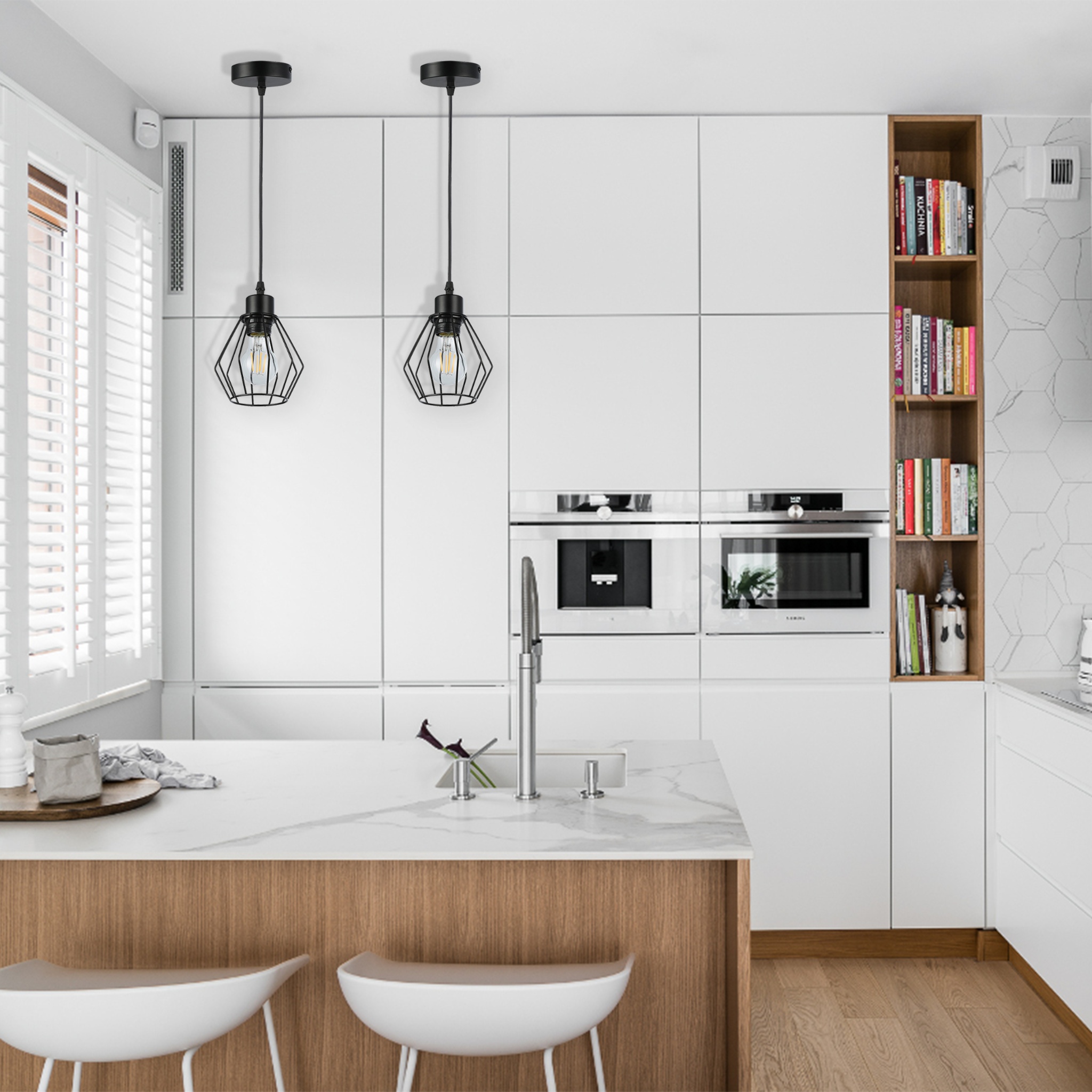 Lampa wisząca Otto E27 105 cm IP20 oprawa sufitowa czarna MasterLED - 4