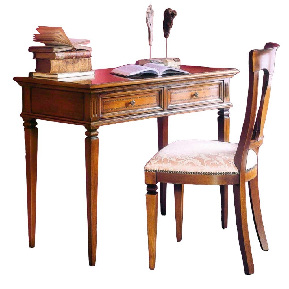 MOBILI 2G SCRIVANIA CLASSICA CASSETTI IN LEGNO BASSANO