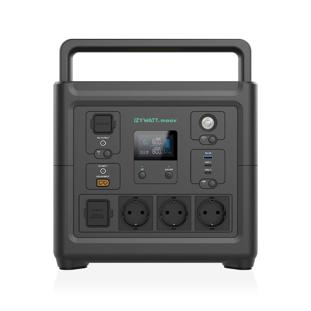 Station électrique nomade IZYWATT.moov - 835 Wh + panneau solaire 160W - 3