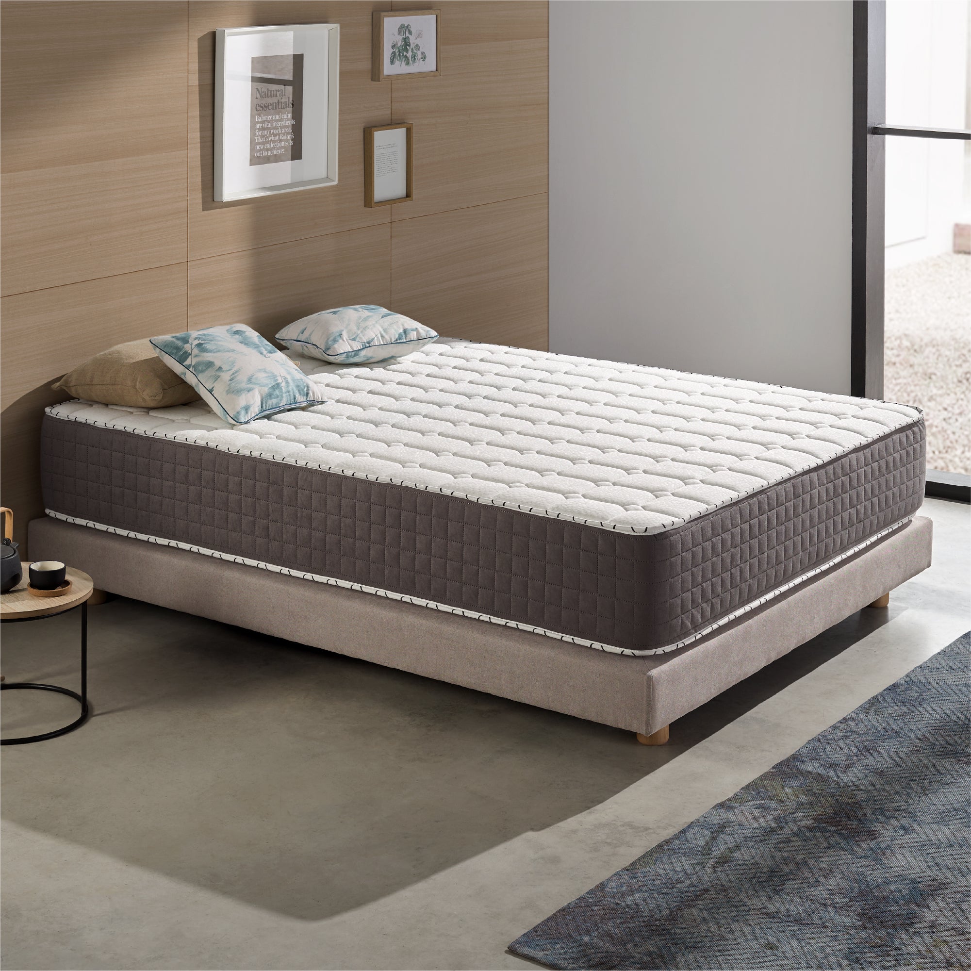 Matelas Extrafresh 160x200 cm - Hybride - 30 cm - Ressorts Ensachés + Mousse à mémoire HR + Blue Latex - 7 Zones - Reversible - Hypoallergénique - 2