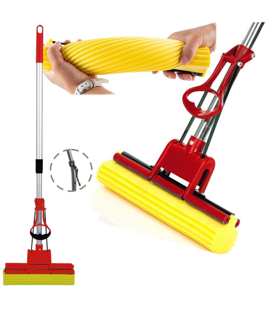 Masthome 2 Pezzi Testa Di Mocio In Spugna Assorbente, Ricambio Per Mop ASIN B0B1MLKZVV E B09YH7G7YP, Grigio