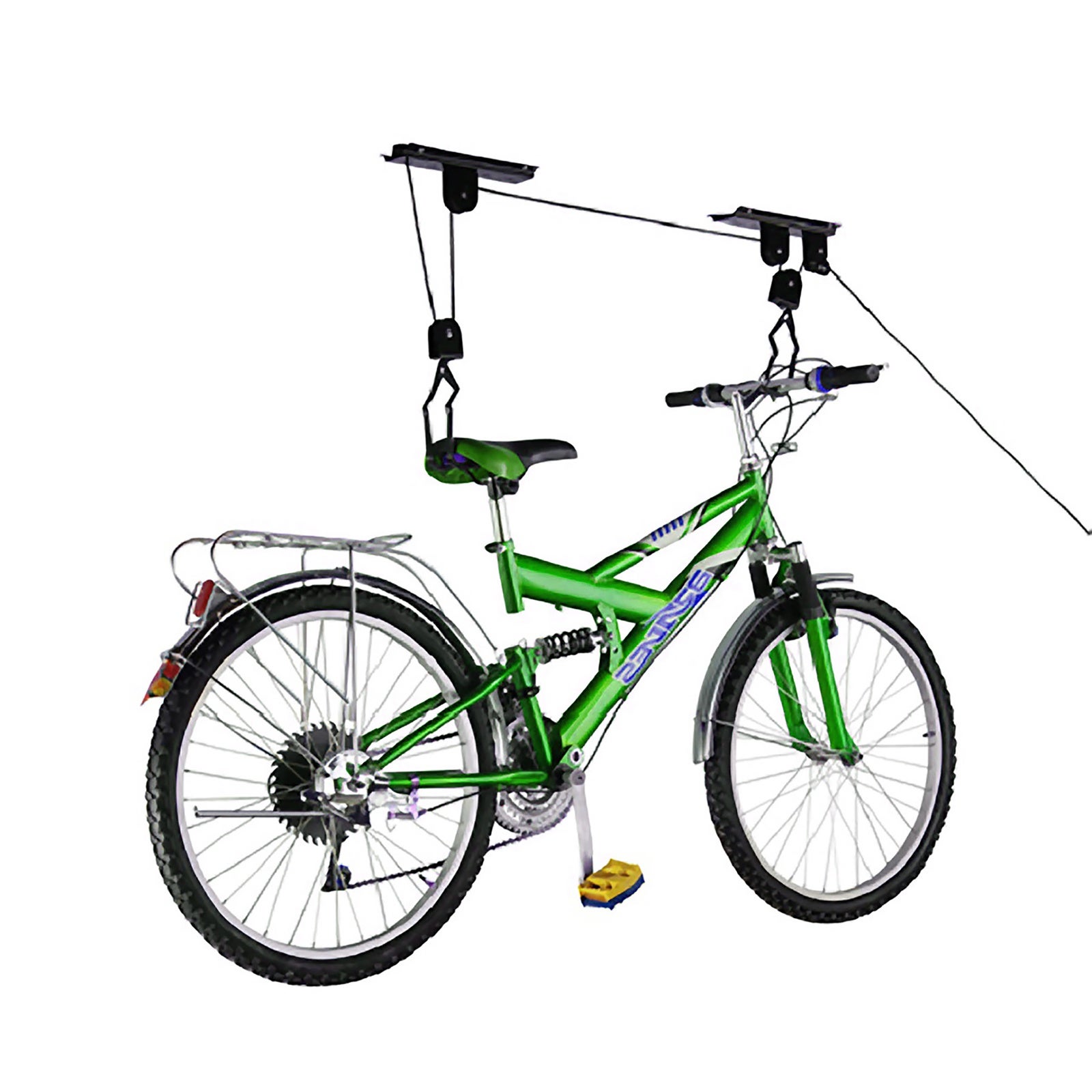 Soporte de techo universal con sistema de poleas para bicicleta