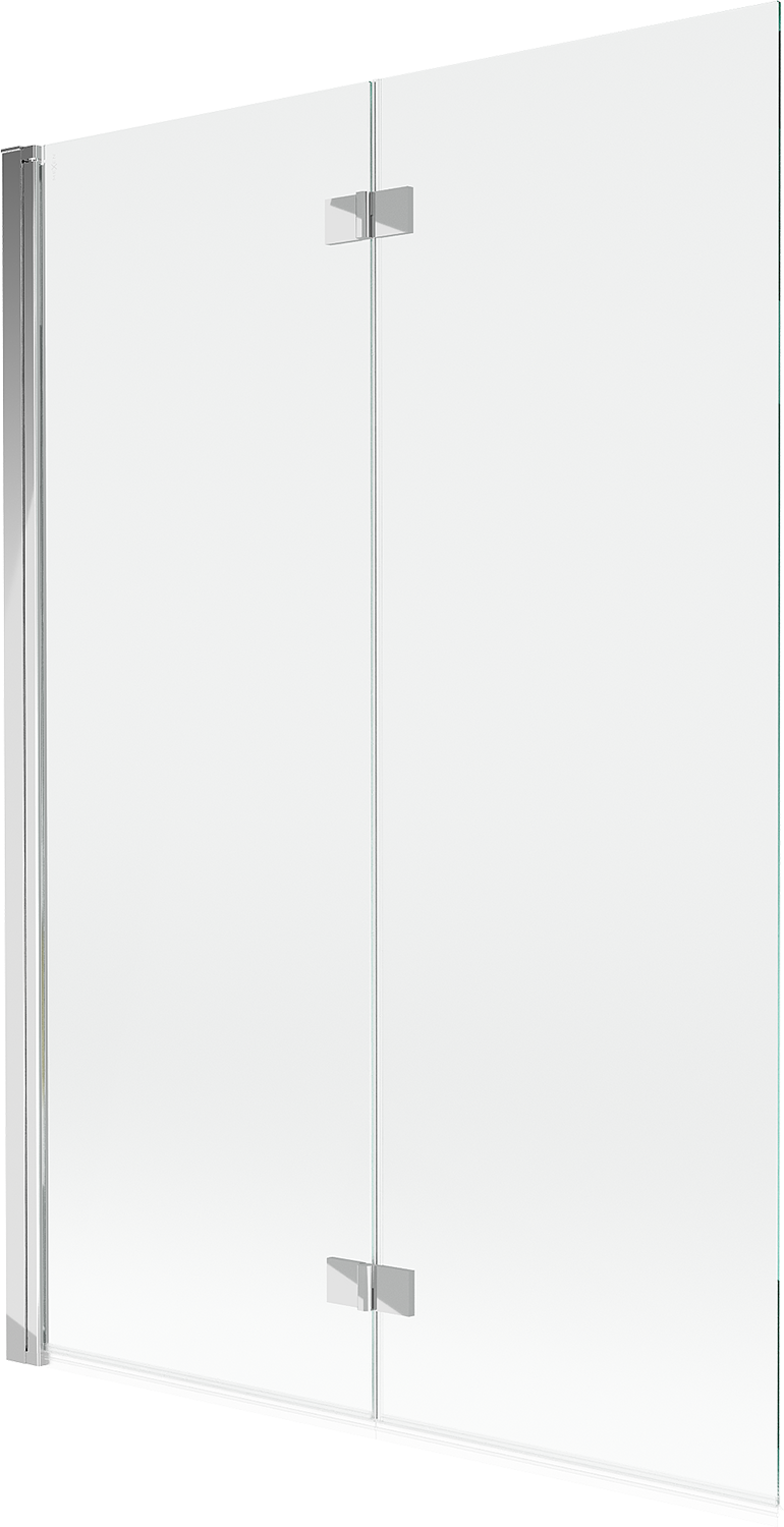 Mexen Mist parawan nawannowy 2-skrzydłowy lewy 120 x 150 cm, transparent, chrom - 8A9-120-002-01-00-L