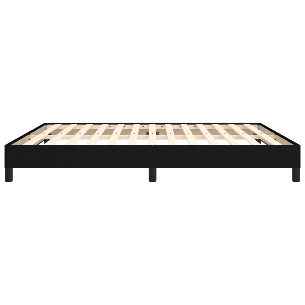Cadre de lit sans matelas noir 180 x 200 cm tissu - 6