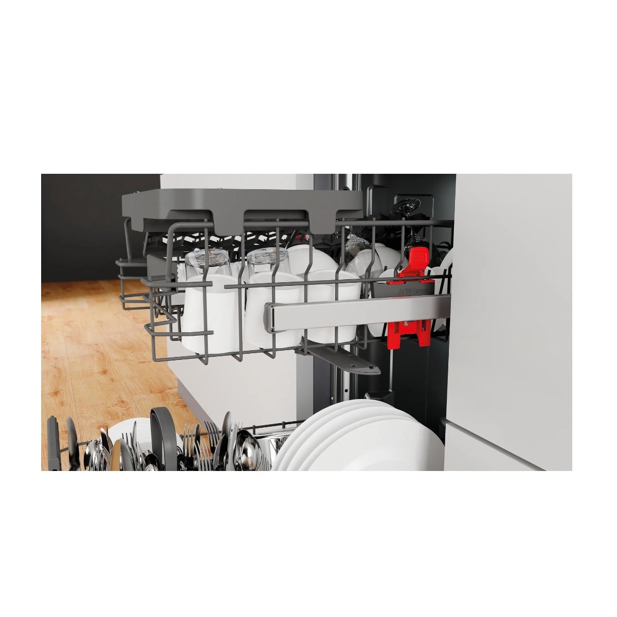 Lave-vaisselle 45cm 10 couverts 47db tout intégrable - Whirlpool WSIC3M27C - 4