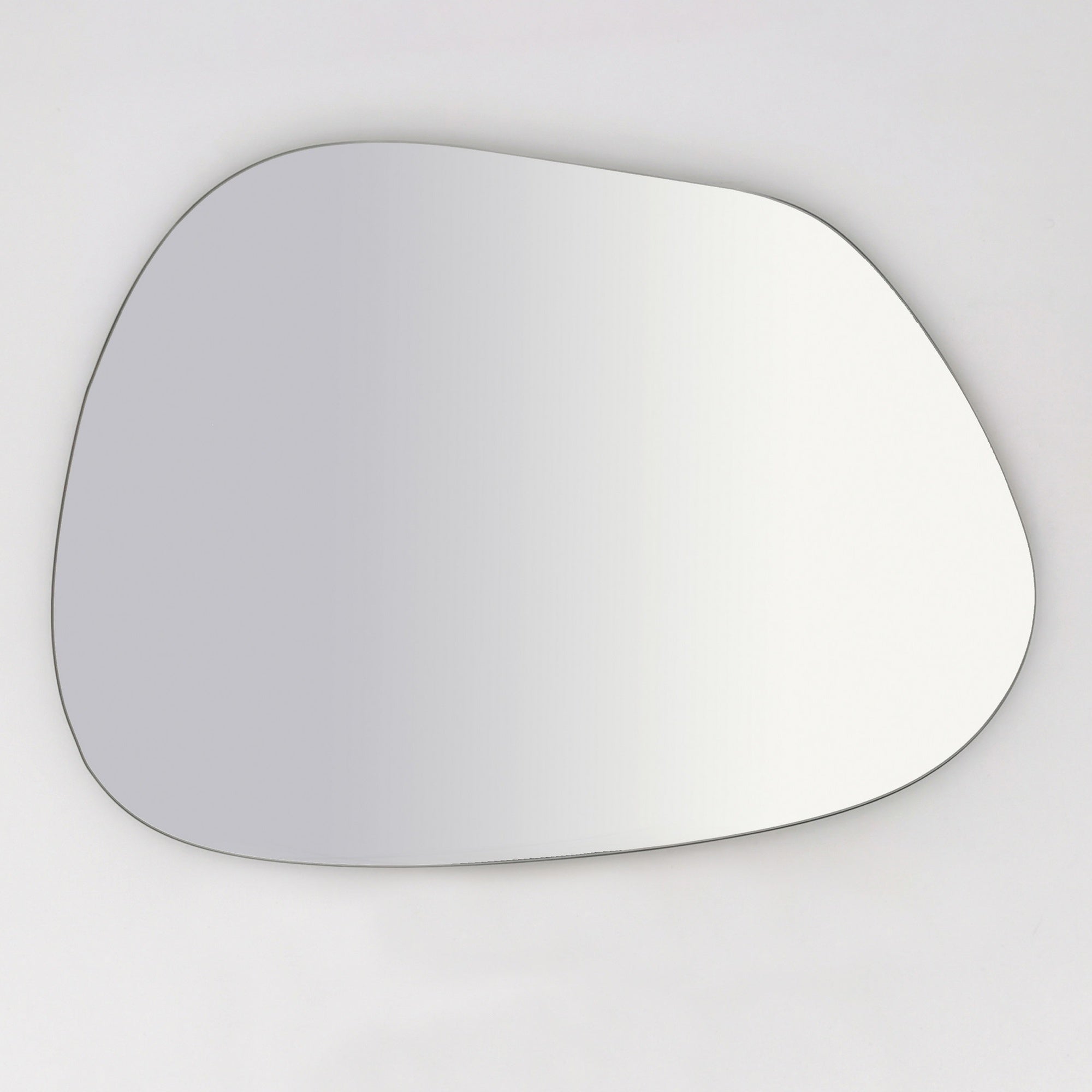 SHYFOY Miroir asymétrique - Miroir mural décoratif avec paroi arrière