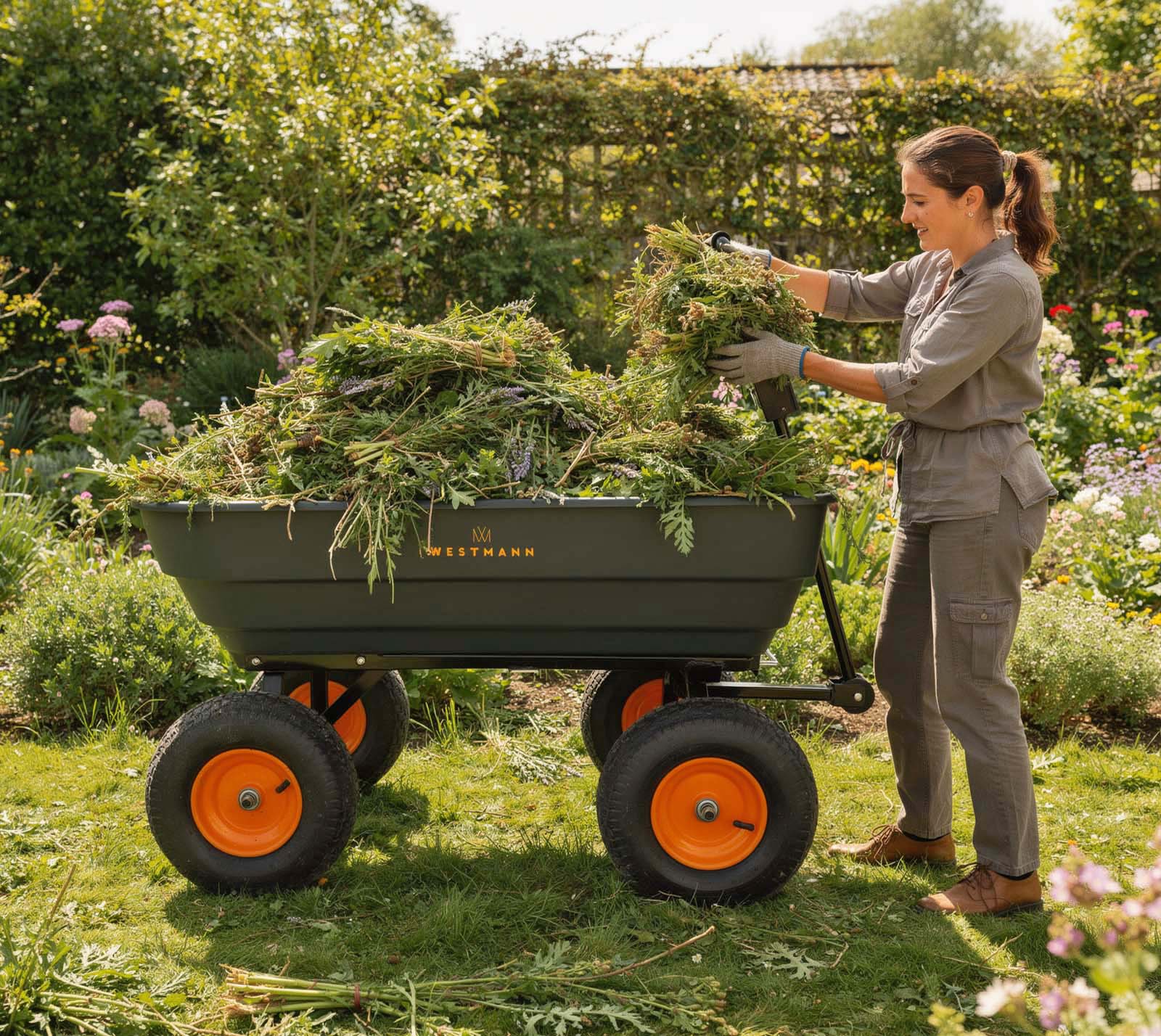Westmann Kunststoff Schubkarre 125L - 2