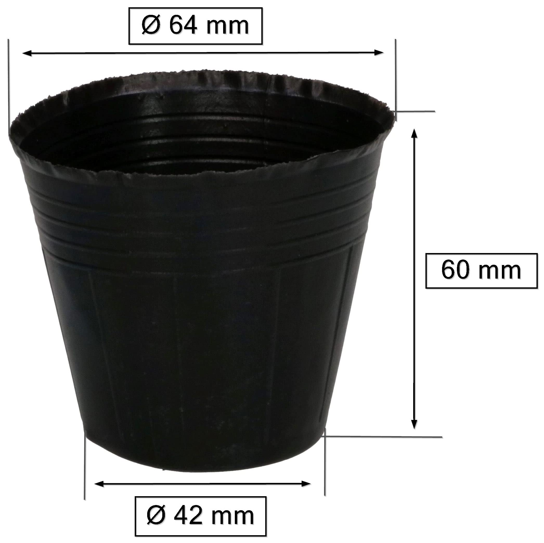 Doniczki na rozsady 6cm 100szt kwadratowe sadzonki - KOTARBAU - 2