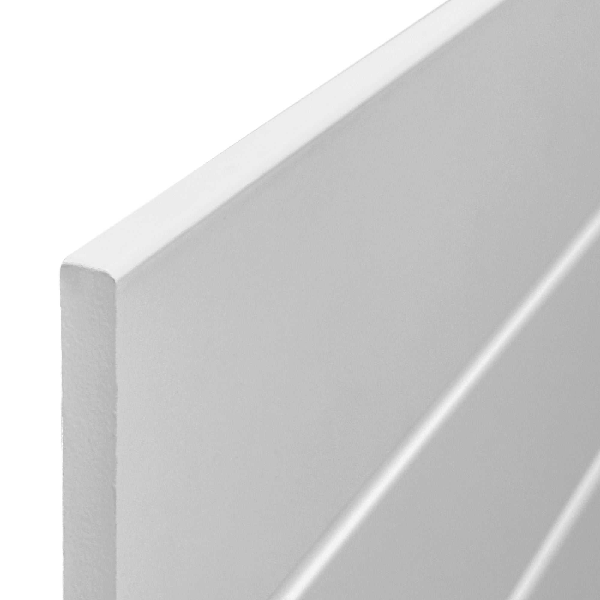 DHOME Tête de lit en bois recyclé MDF Palet Style Horizontal 105x46cm Lits 105 - Uni Blanc - 6