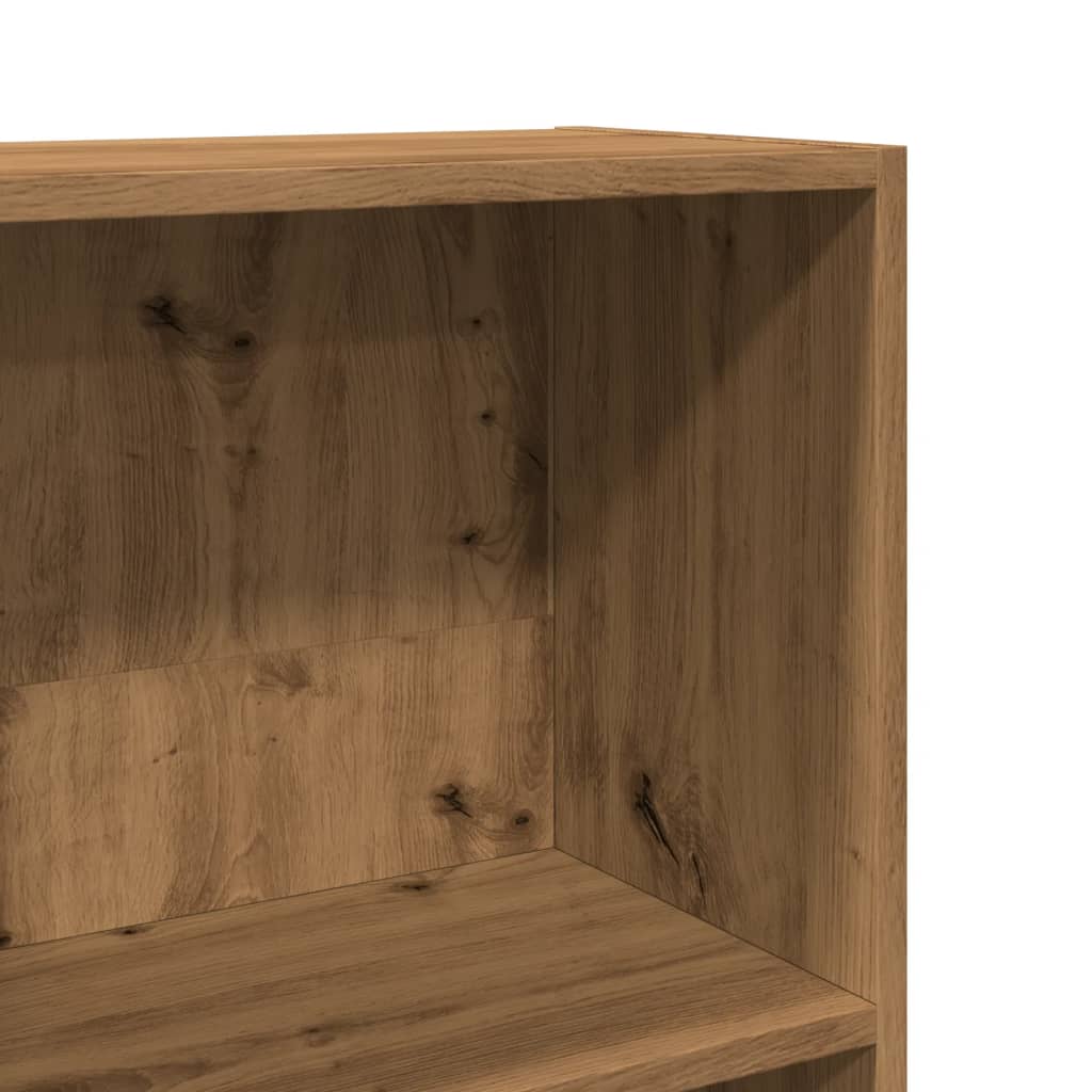 Bibliothèque | Armoire de livres | Meuble de Rangement chêne artisanal 80x30x114 cm bois d'ingénierie CFW826561 - 7