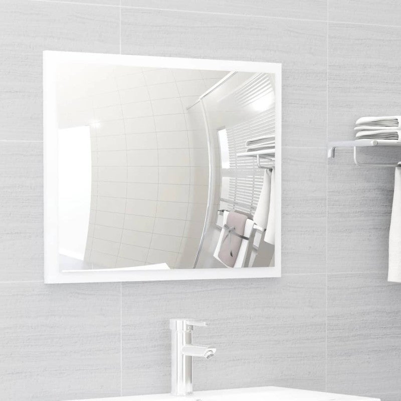 Ensemble de meubles salle de bain 2 pcs blanc bois d ingénierie - 6