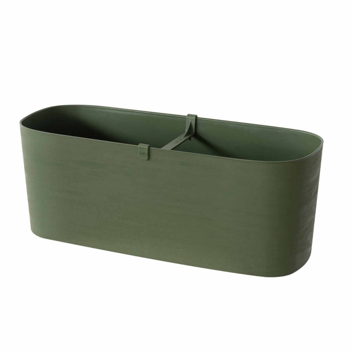 EMSA Poetic My City Garden Fioriera Balustrata Con Riserva D'Acqua, Bianco 60x30x26 Cm