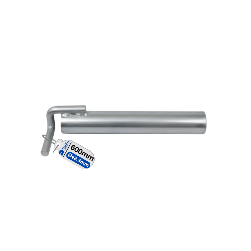 Ancrage en tube d'acier pour échafaudage Galvanisé à chaud 600 mm système support construction fixation GeZu Impex