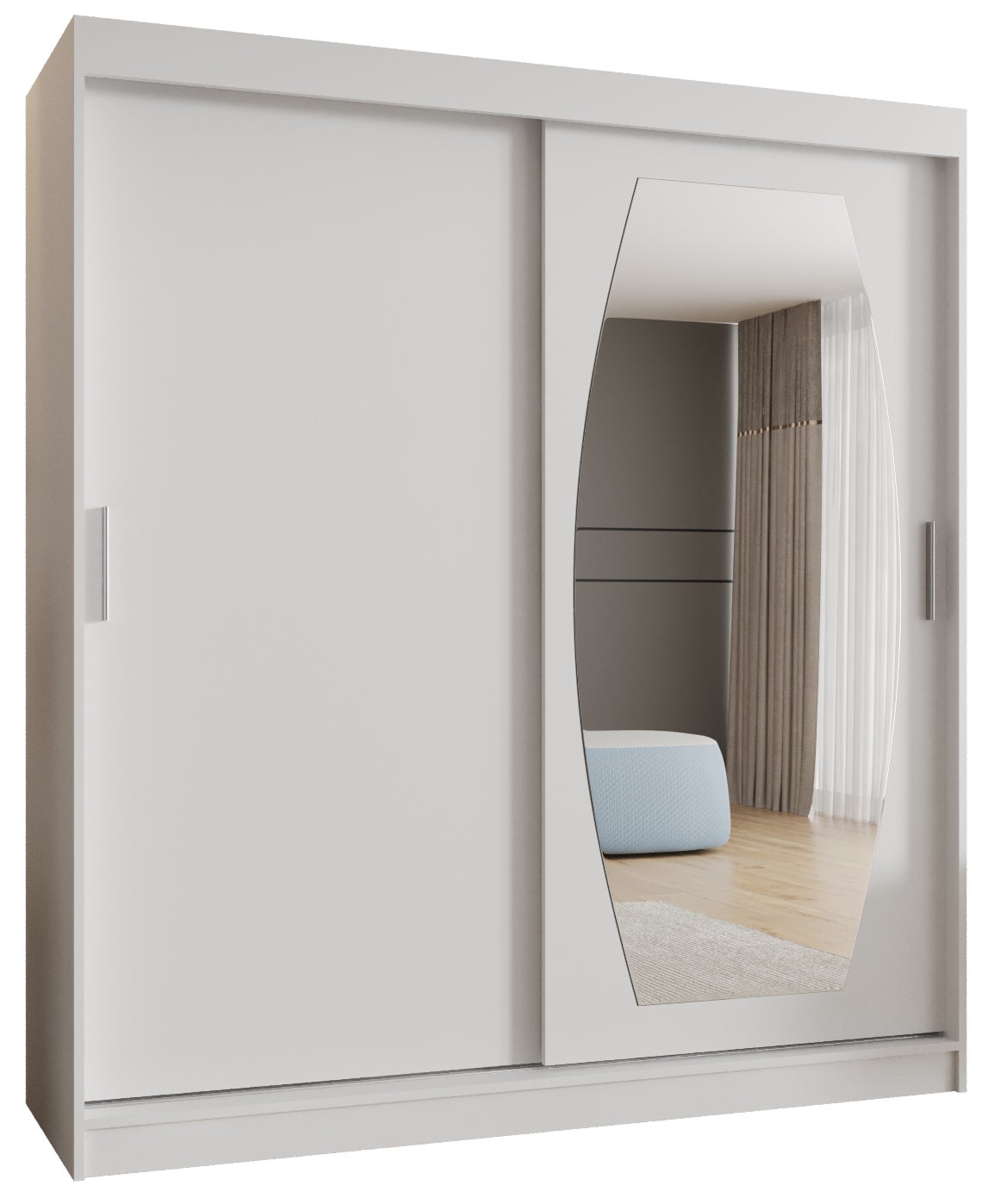 Szafa przesuwna garderoba ROSSA 180 x 62 x 200 cm Biały