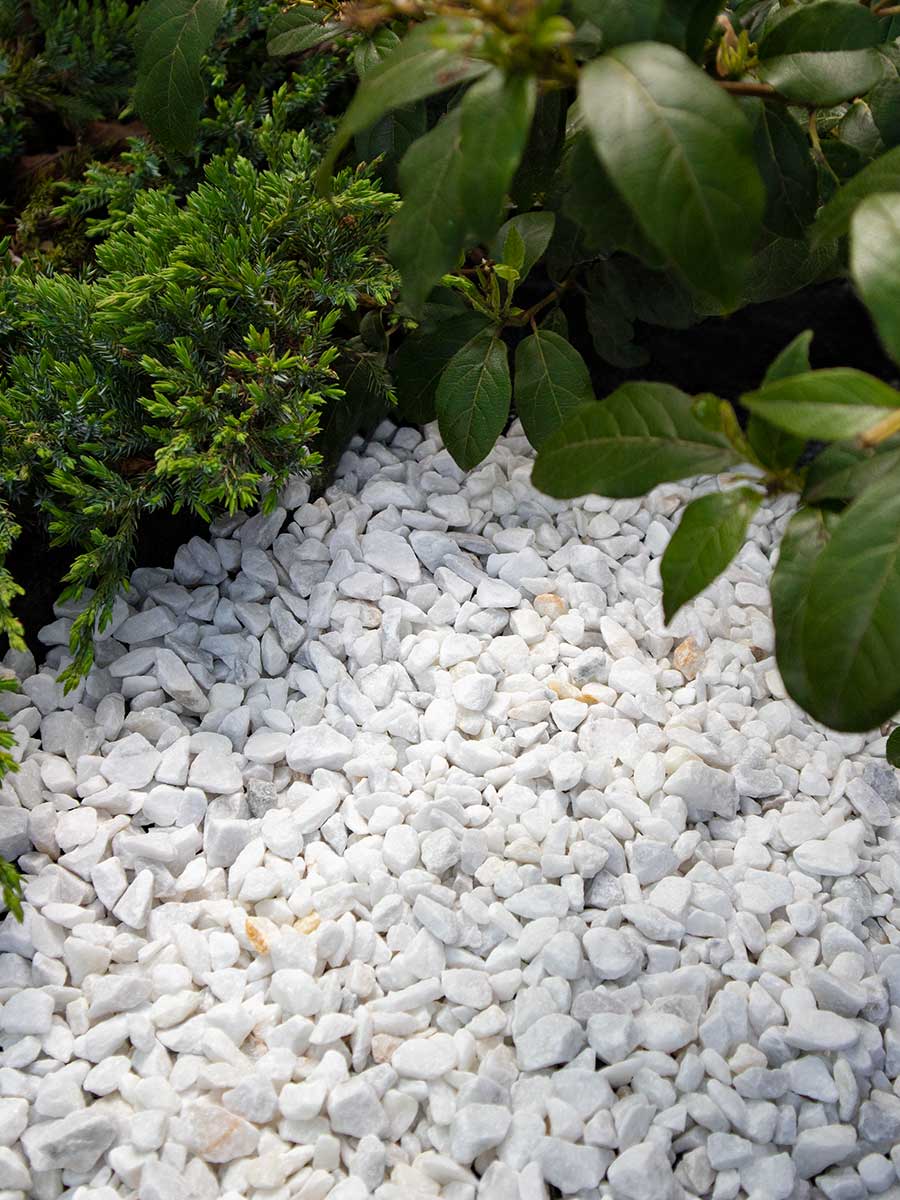 Carrara gravier blanc concassé 250kg Minibag 0,18m3 (9 - 12mm (dimension standard)) - 2