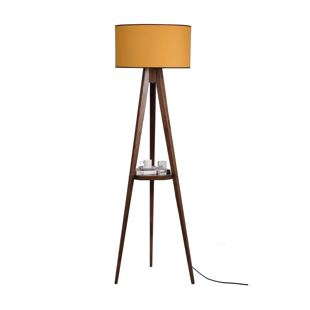 Lampe Trépied XXL Lampadaire Birendy Noir Avec Abat-jour - Modèle F702/F705, Douille E27