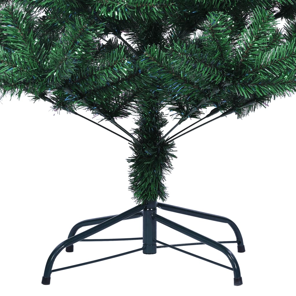 Árvore de Natal artificial com pontas iridescentes em PVC verde 150cm - COMFORTXL - 6