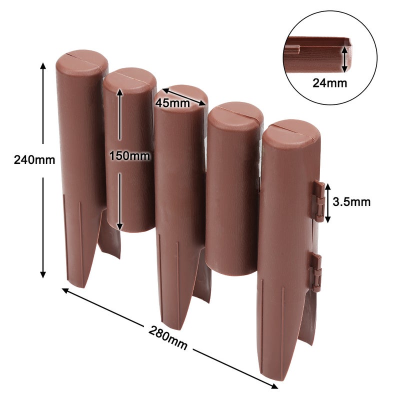 4pcs/10pcs/6pcs Recinzione Per Bordo Giardino In Plastica, 60% OFF