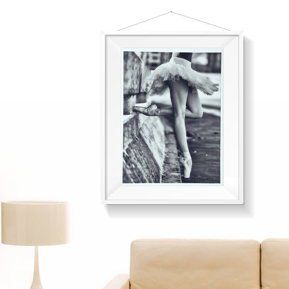 Quadro moderno stampato su tela, decorazione murale per la casa e l'ufficio (30x40 cm, ballerina) - 4