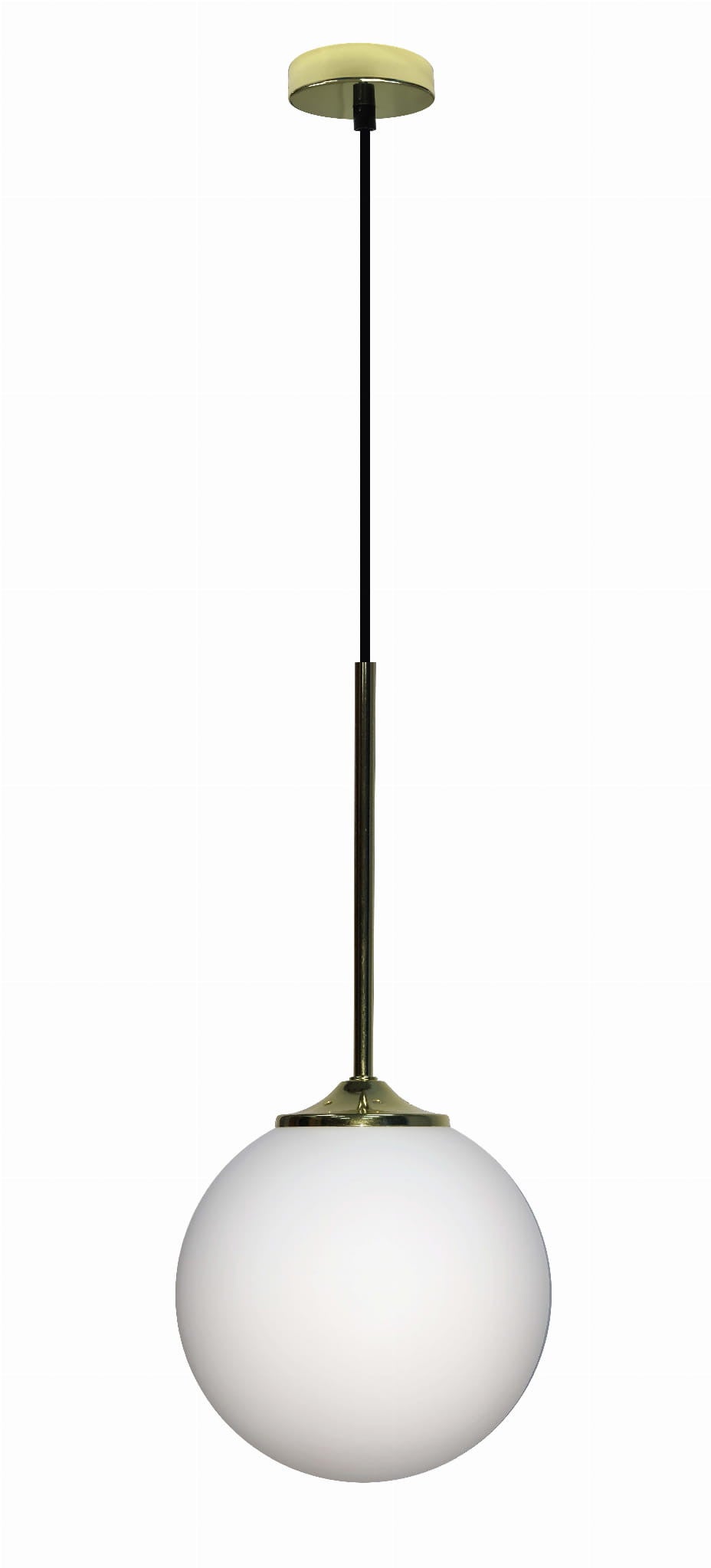 Lampa sufitowa wisząca Glasgow złoto-biała 1xE27x40W wym: 90 x 18 x 18 cm szkło Candellux