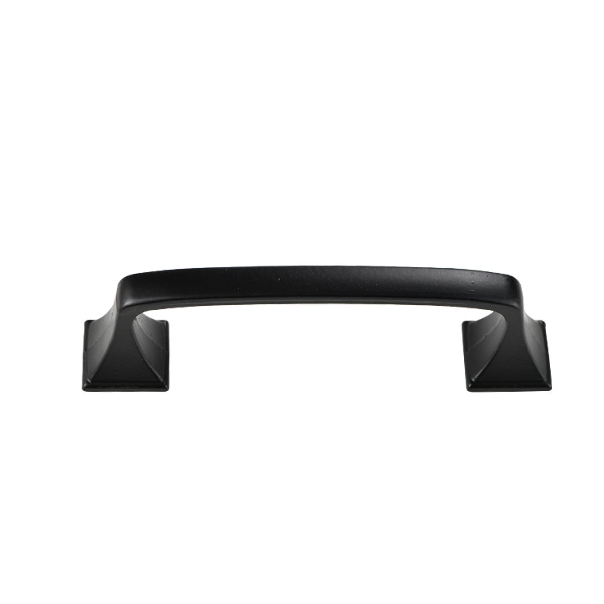 Zestaw 10 solidnych uchwytów do drzwi szafkowych, 117 x 32 mm, wykończenie szczotkowane na czarno