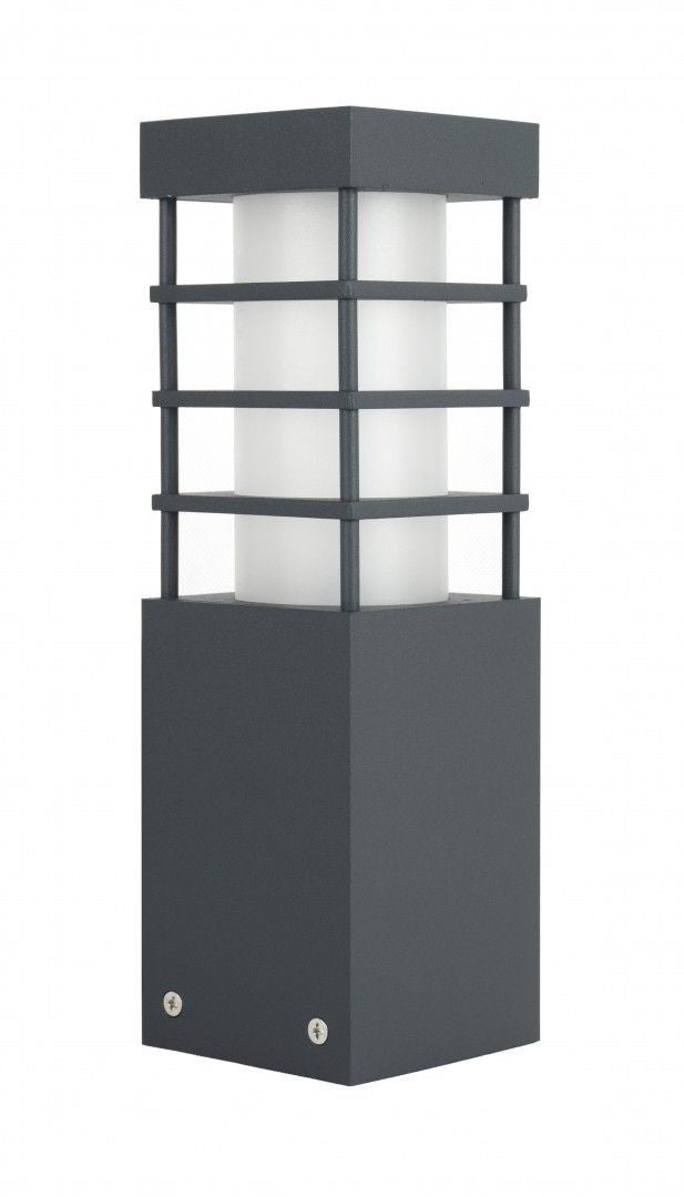 Lampa ogrodowa stojąca Rado ciemnoszara 1xE27x18W IP54 wym: 25 x 8 x 8 cm aluminium SU-MA