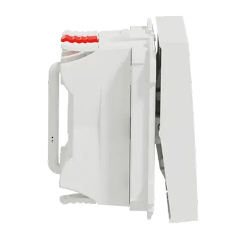 Interrupteur pour VMC Unica - Va-et-vient - 10A - 2 vitesses - Avec arrêt - Blanc - 2