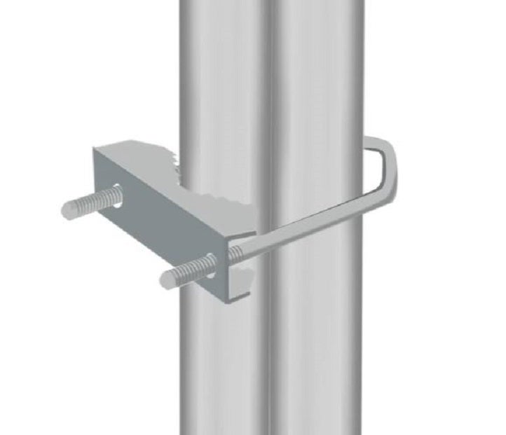 Blocs Mâchoire V Eightwood Pour Mât Antenne - Lot De 2 Avec Boulons U