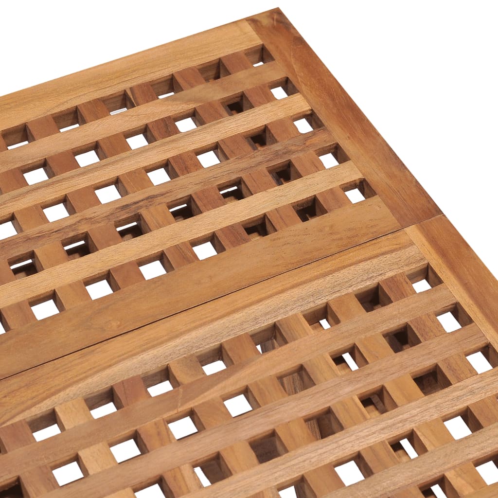 Maison Exclusive - Set da Pranzo Giardino Pieghevole 3 pz Cuscino Massello di Teak - 6
