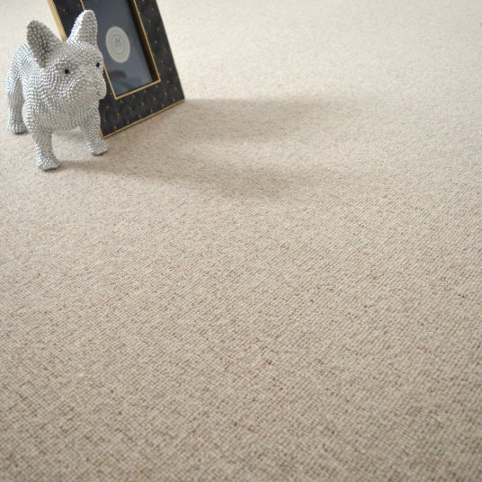 Moquette pure laine vierge bouclée - Killoo - Grège - Rouleau de 4m x 2m - 4