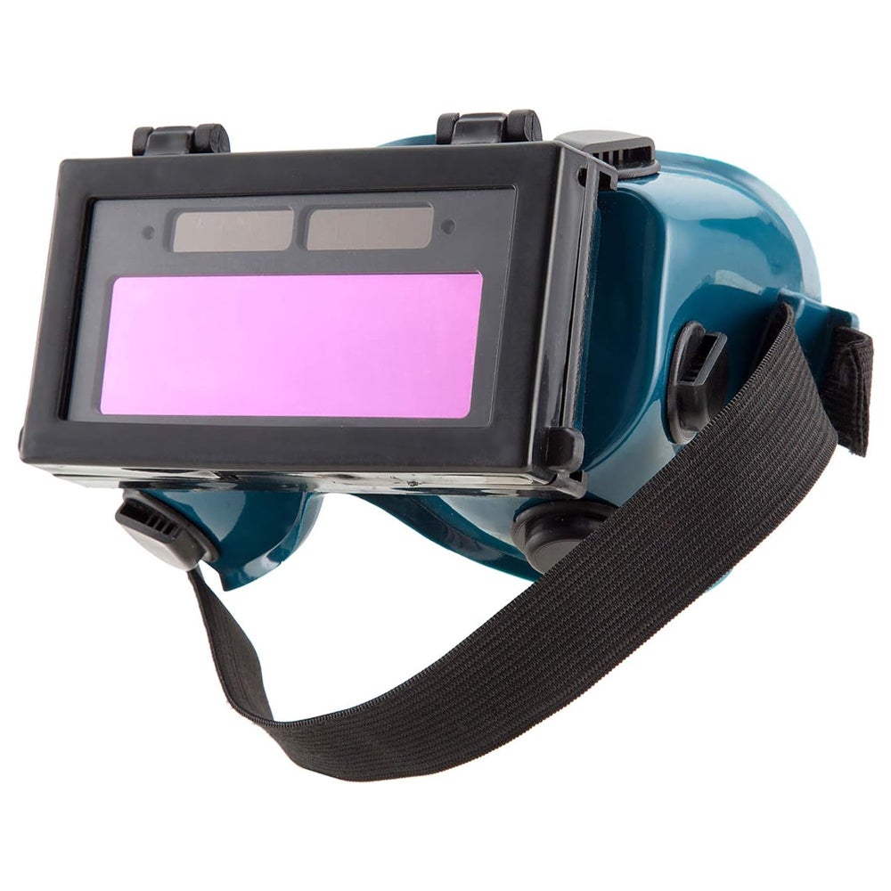 Lunettes de soudage à écran LCD et à énergie solaire, à obscurcissement automatique, protection des yeux avec bandeau (vertes) - 2