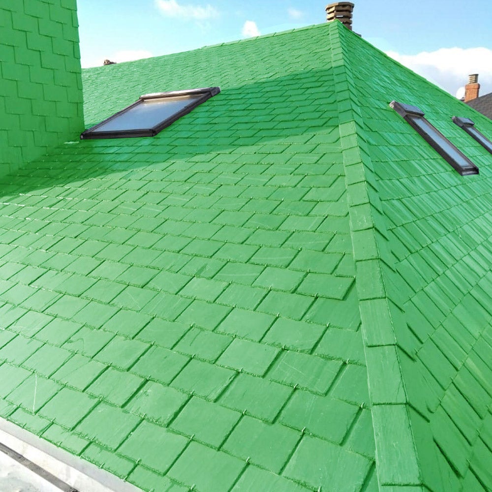 Peinture Caoutchouc ECO avec Fibres (20kg - Nuancier RAL) - Imperméabilisation des toitures, façades et terrasses. Haute résistance et élasticité - 6
