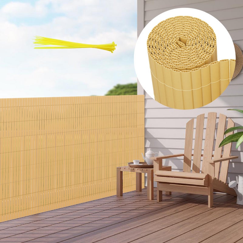 Canisse PVC, Brise Vue pour Jardin, Balcon et Terrasse, Occultant ...