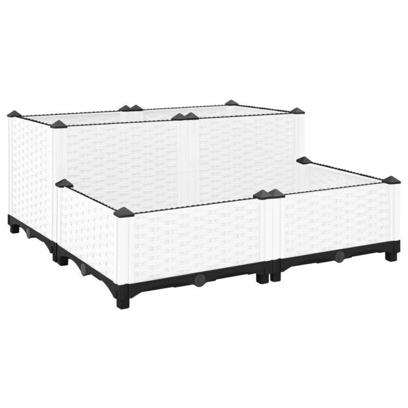 Donica do podwyższonej rabaty, 80x80x38 cm, polipropylen vidaXL