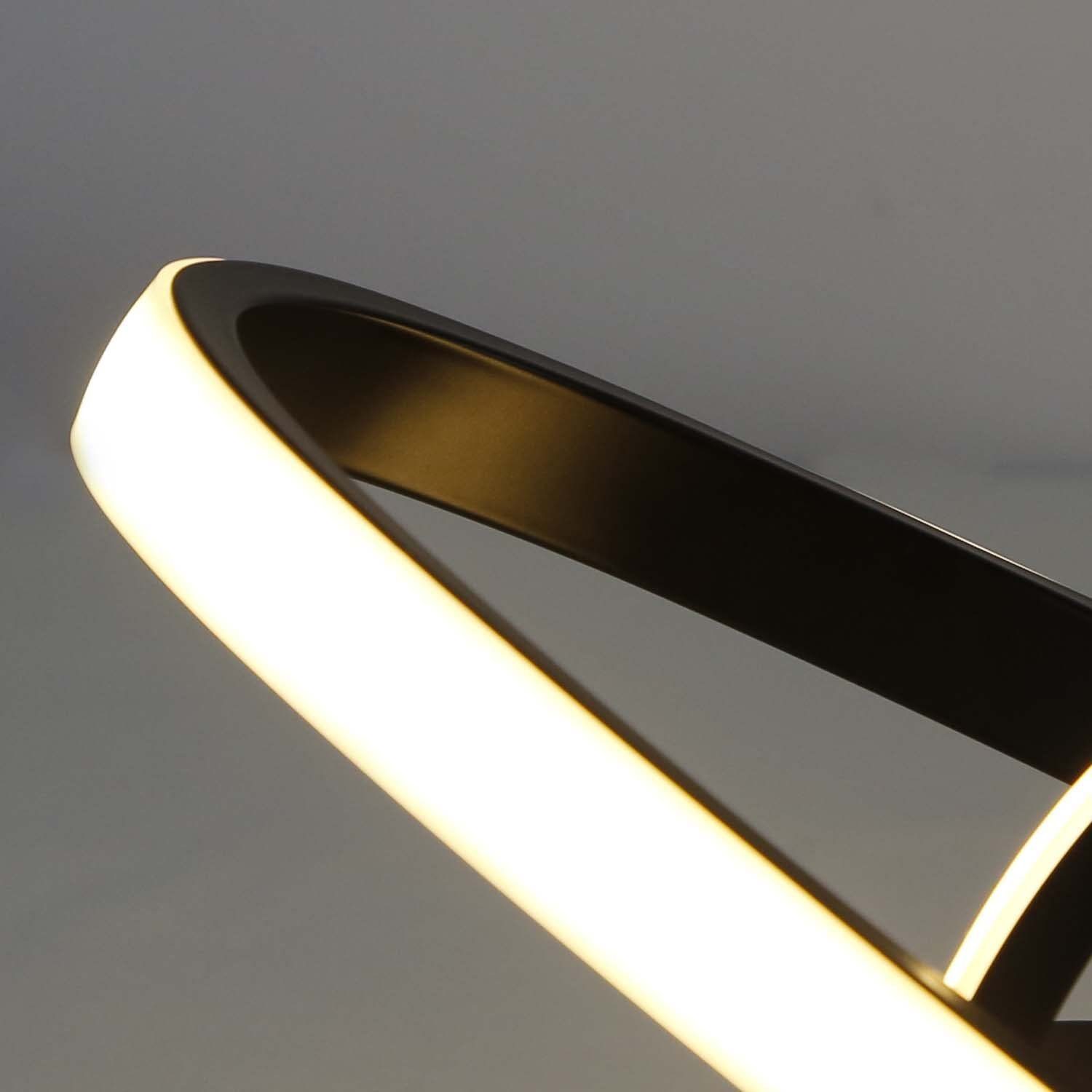 NETTLIFE LED Lampa sufitowa Ciepła biel - 17W, Czarne światło, Mała nowoczesna lampa kuchenna 3000K do pokoju dziecięcego, salonu - 8