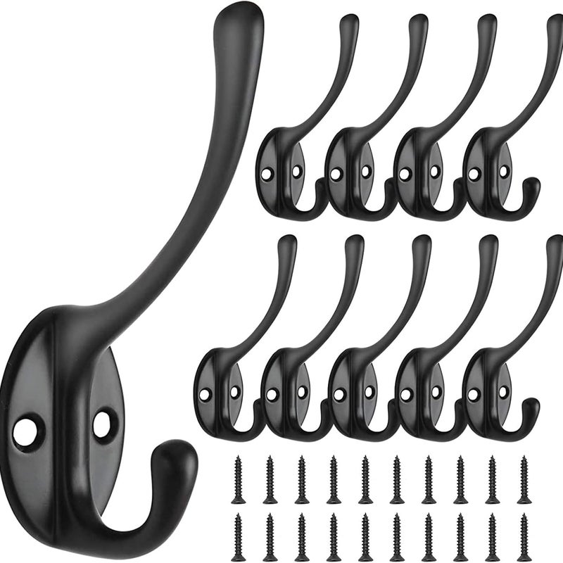 10 sztuk wieszaków na ubrania retro wieszak na ubrania vintage metalowe wieszaki na drzwi montowane na ścianie do wieszaka na ubrania łazienka kuchni