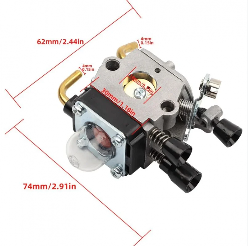 MAI UTILIZZATO] Carburatore Per STIHL Carburatore Con Filtro Aria Tubo - Foto 5