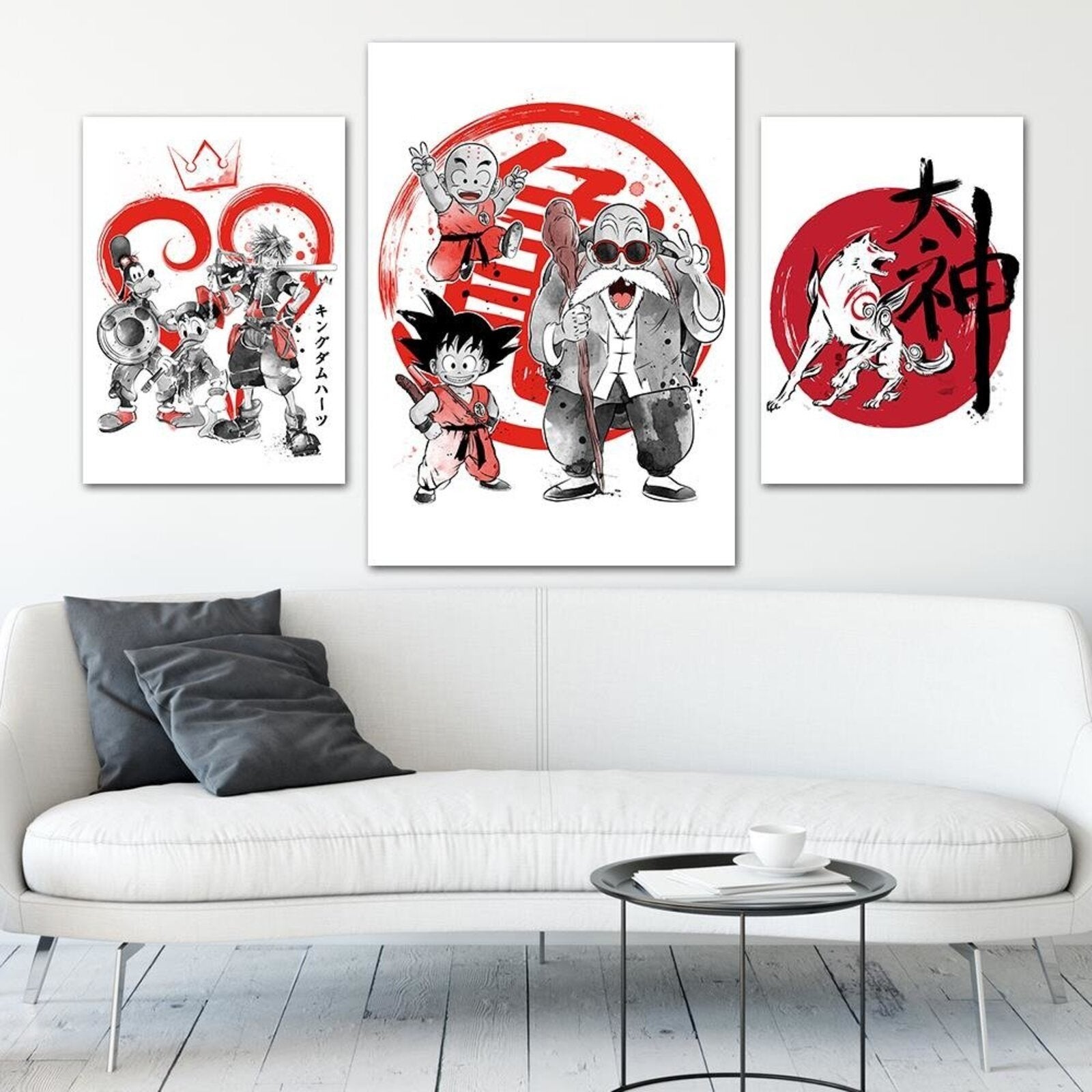 Tableau bois Dragon Ball Kame school - 50 x 70 cm - 4