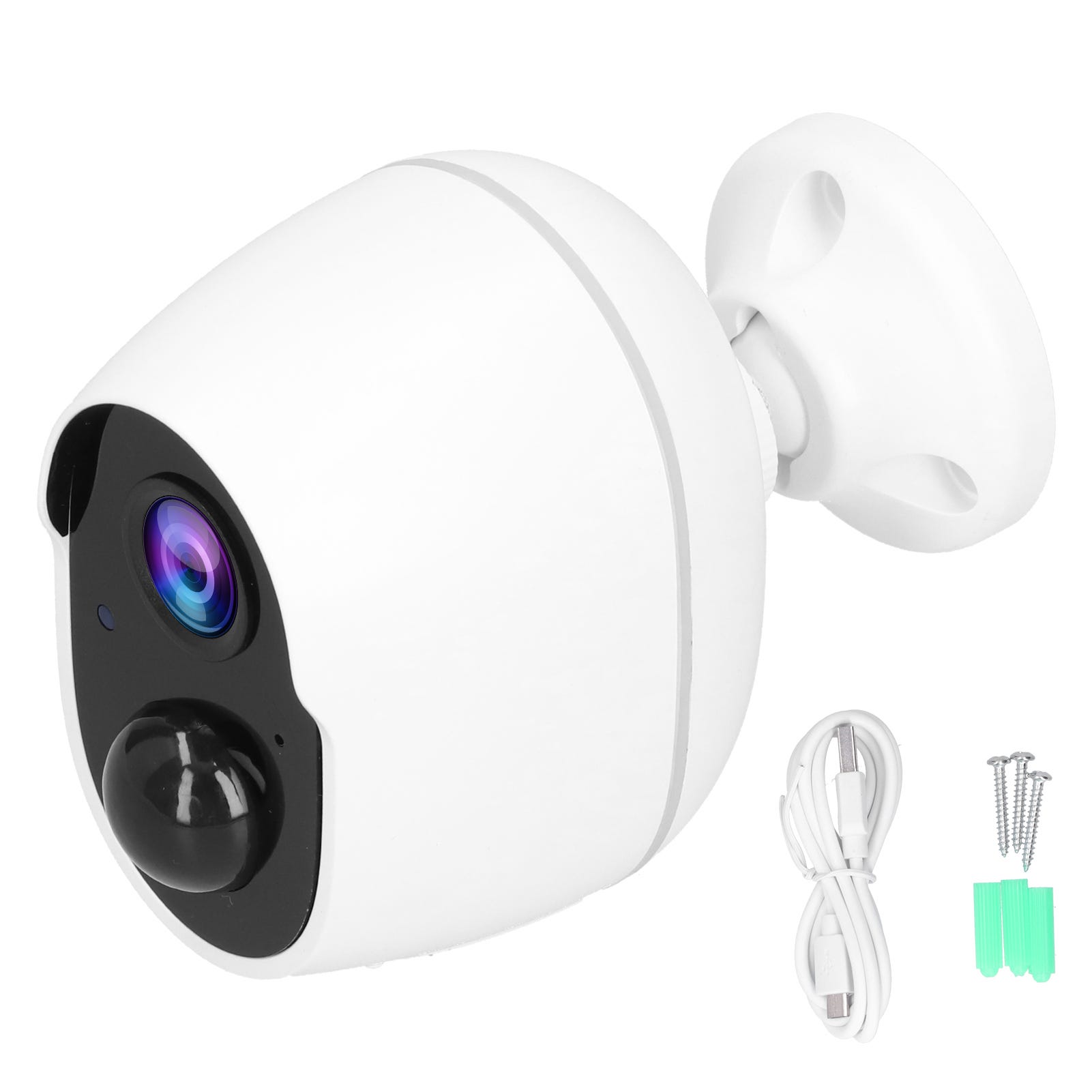Cámaras De Seguridad Falsas Con Luz LED Intermitente (Pack De 2) - Simulación Realista, Funcionan Con Pilas, Ideales Para Disuadir Ladrones En Casa O Negocio